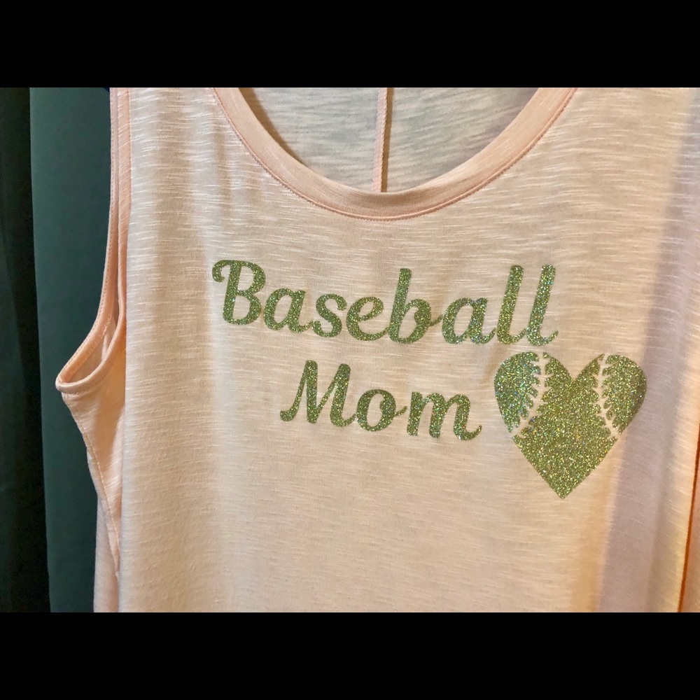 Baseball Mom Ts and Tanks, any color or size